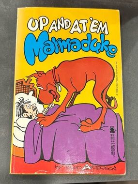 Up and At 'Em Marmaduke - Brad Anderson 1990 Vintage Paperback 1st Edition.